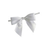 Large WHITE Bow on Twistie (Qty 25)
